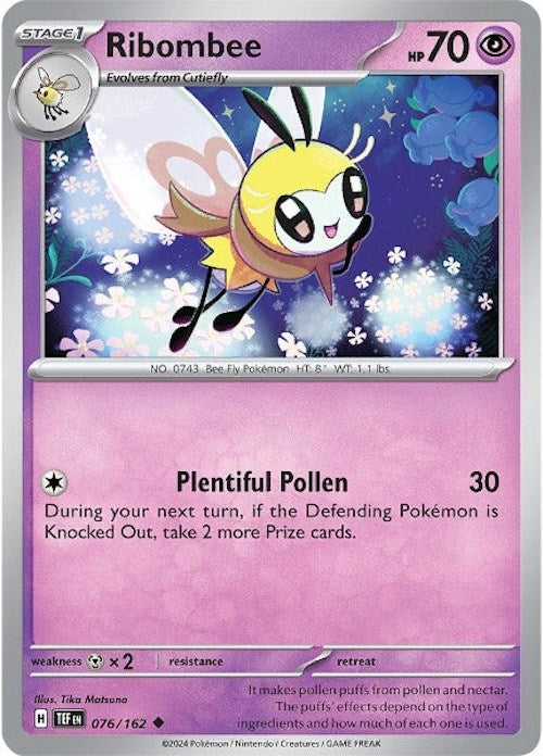 Ribombee (076/162) [Scarlet & Violet: Temporal Forces] - Pokémon - Card Brawlers | Quebec | Canada |