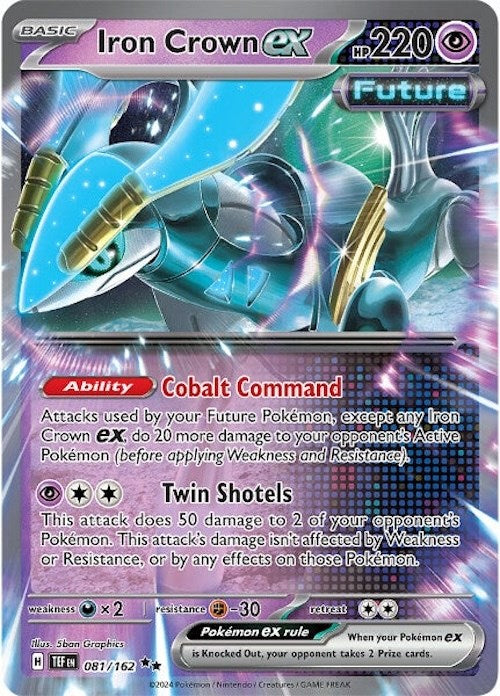 Iron Crown ex (081/162) [Scarlet & Violet: Temporal Forces] - Pokémon - Card Brawlers | Quebec | Canada |