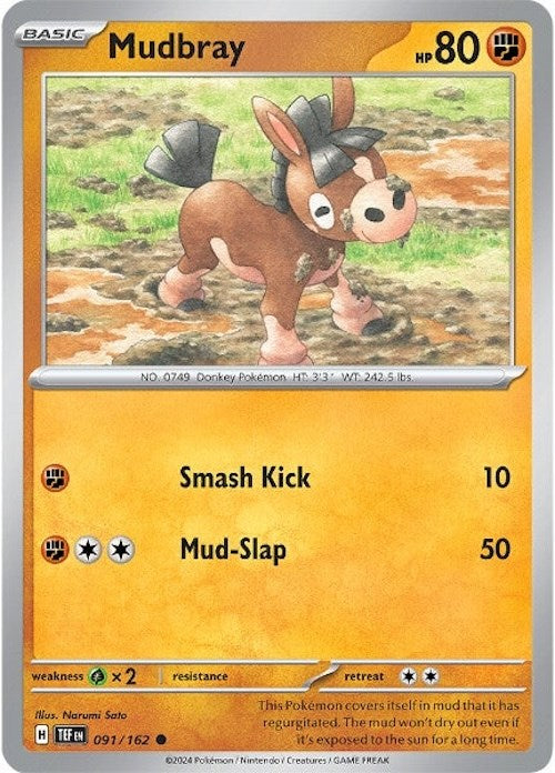 Mudbray (091/162) [Scarlet & Violet: Temporal Forces] - Pokémon - Card Brawlers | Quebec | Canada |