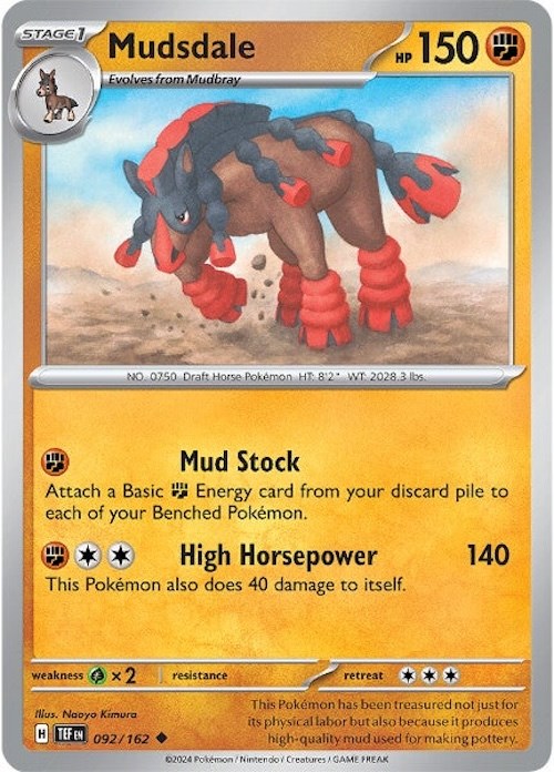 Mudsdale (092/162) [Scarlet & Violet: Temporal Forces] - Pokémon - Card Brawlers | Quebec | Canada |
