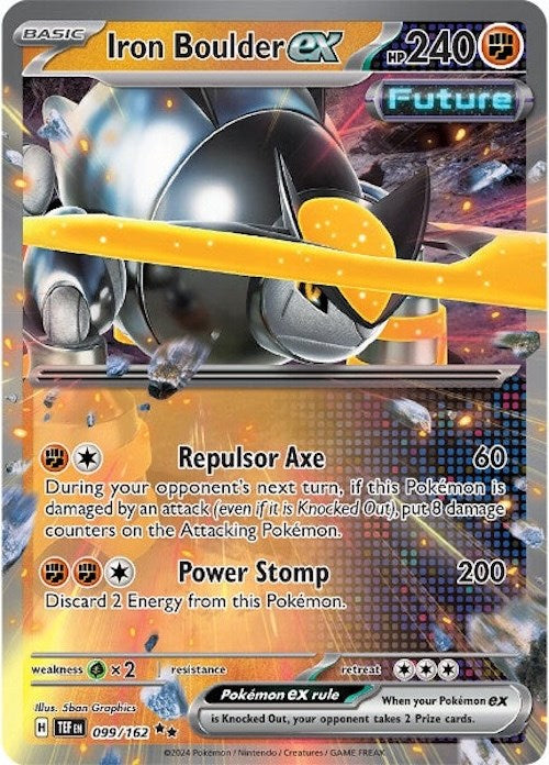 Iron Boulder ex (099/162) [Scarlet & Violet: Temporal Forces] - Pokémon - Card Brawlers | Quebec | Canada |