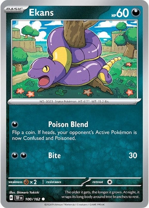Ekans (100/162) [Scarlet & Violet: Temporal Forces] - Pokémon - Card Brawlers | Quebec | Canada |