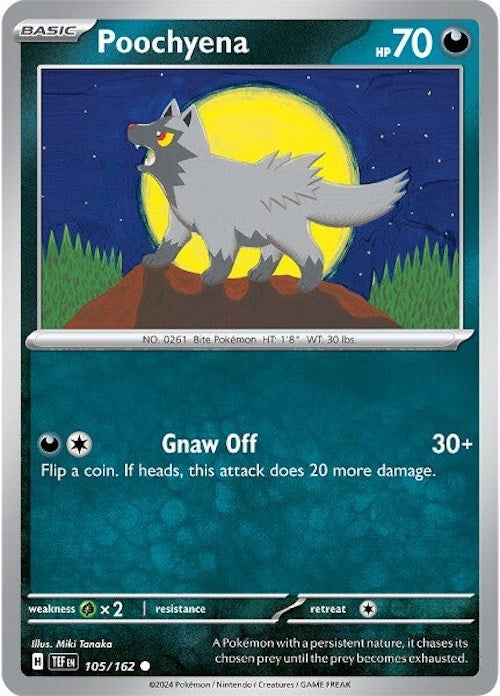 Poochyena (105/162) [Scarlet & Violet: Temporal Forces] - Pokémon - Card Brawlers | Quebec | Canada |