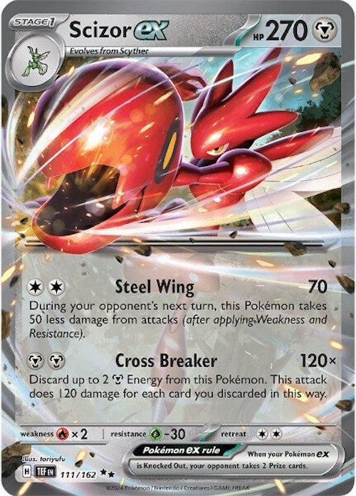 Scizor ex (111/162) [Scarlet & Violet: Temporal Forces] - Pokémon - Card Brawlers | Quebec | Canada |