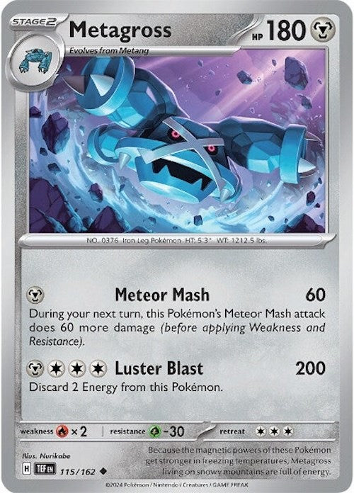 Metagross (115/162) [Scarlet & Violet: Temporal Forces] - Pokémon - Card Brawlers | Quebec | Canada |