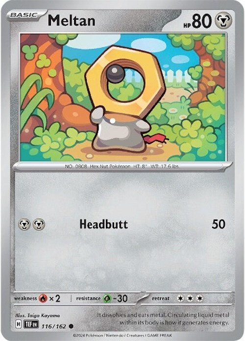 Meltan (116/162) [Scarlet & Violet: Temporal Forces] - Pokémon - Card Brawlers | Quebec | Canada |