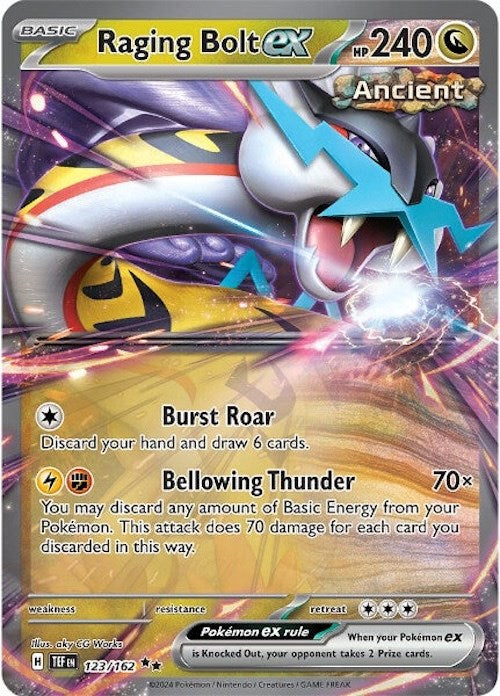 Raging Bolt ex (123/162) [Scarlet & Violet: Temporal Forces] - Pokémon - Card Brawlers | Quebec | Canada |