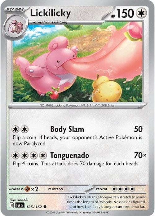 Lickilicky (125/162) [Scarlet & Violet: Temporal Forces] - Pokémon - Card Brawlers | Quebec | Canada |