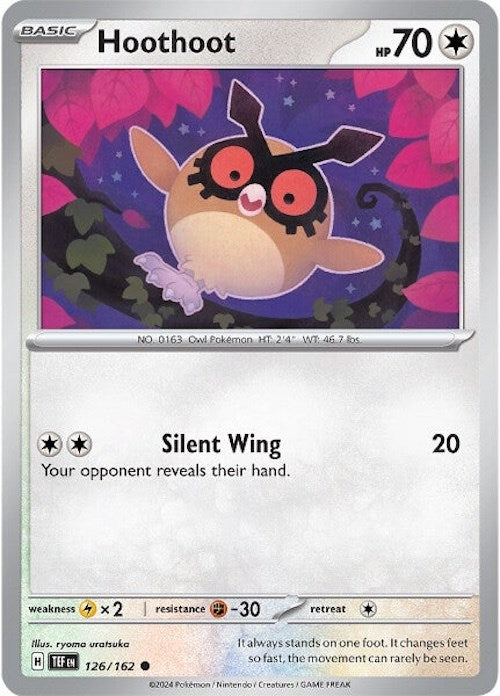Hoothoot (126/162) [Scarlet & Violet: Temporal Forces] - Pokémon - Card Brawlers | Quebec | Canada |