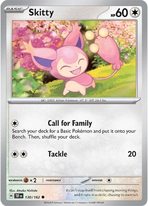 Skitty (130/162) [Scarlet & Violet: Temporal Forces] - Pokémon - Card Brawlers | Quebec | Canada |