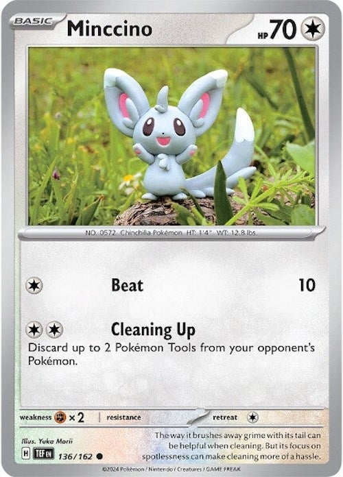 Minccino (136/162) [Scarlet & Violet: Temporal Forces] - Pokémon - Card Brawlers | Quebec | Canada |
