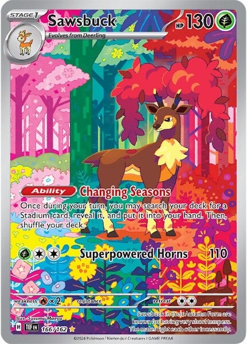 Sawsbuck (166/162) [Scarlet & Violet: Temporal Forces] - Pokémon - Card Brawlers | Quebec | Canada |