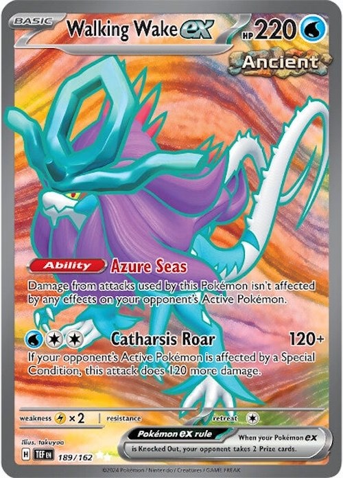 Walking Wake ex (189/162) [Scarlet & Violet: Temporal Forces] - Pokémon - Card Brawlers | Quebec | Canada |