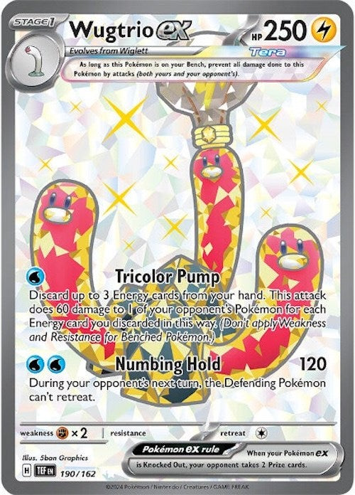 Wugtrio ex (190/162) [Scarlet & Violet: Temporal Forces] - Pokémon - Card Brawlers | Quebec | Canada |