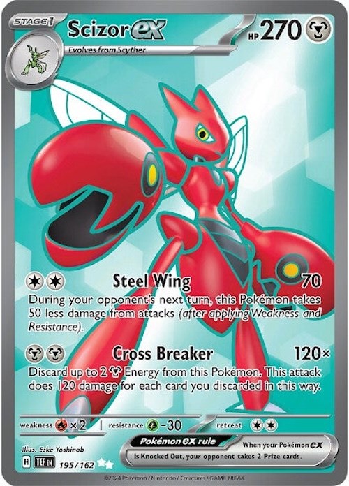 Scizor ex (195/162) [Scarlet & Violet: Temporal Forces] - Pokémon - Card Brawlers | Quebec | Canada |