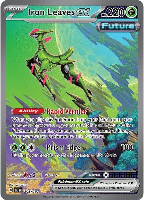 Iron Leaves ex (203/162) [Scarlet & Violet: Temporal Forces] - Pokémon - Card Brawlers | Quebec | Canada |