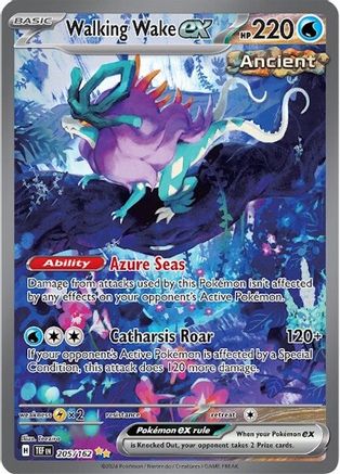 Walking Wake ex (205/162) [Scarlet & Violet: Temporal Forces] - Pokémon - Card Brawlers | Quebec | Canada |