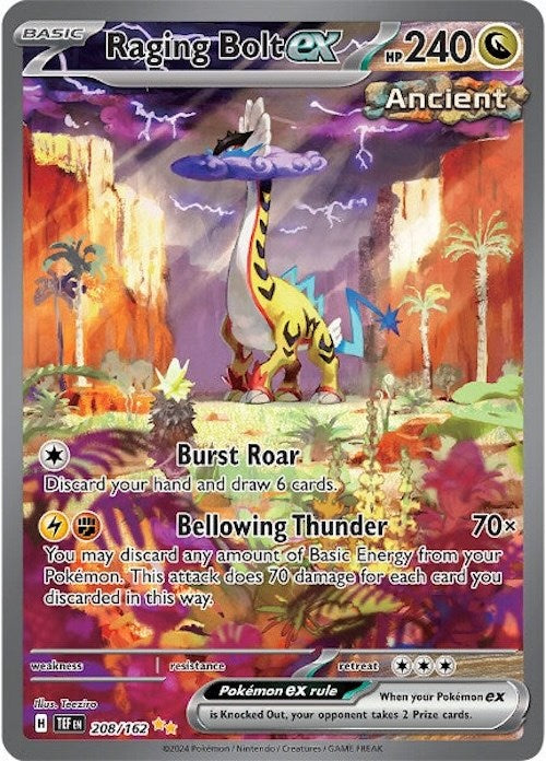 Raging Bolt ex (208/162) [Scarlet & Violet: Temporal Forces] - Pokémon - Card Brawlers | Quebec | Canada |