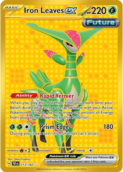 Iron Leaves ex (213/162) [Scarlet & Violet: Temporal Forces] - Pokémon - Card Brawlers | Quebec | Canada |