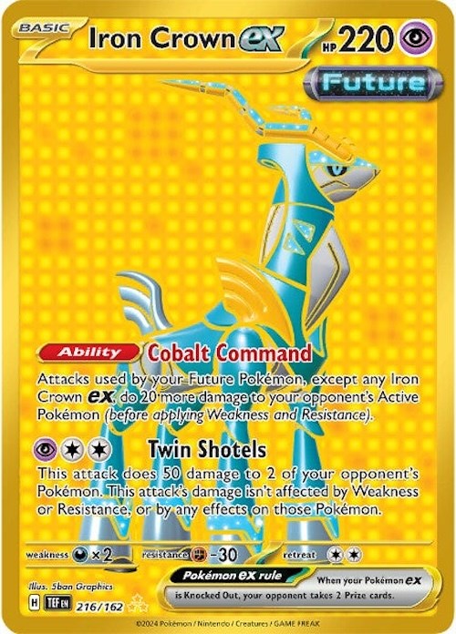 Iron Crown ex (216/162) [Scarlet & Violet: Temporal Forces] - Pokémon - Card Brawlers | Quebec | Canada |