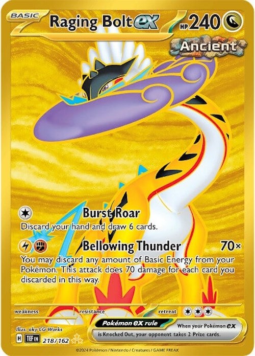 Raging Bolt ex (218/162) [Scarlet & Violet: Temporal Forces] - Pokémon - Card Brawlers | Quebec | Canada |