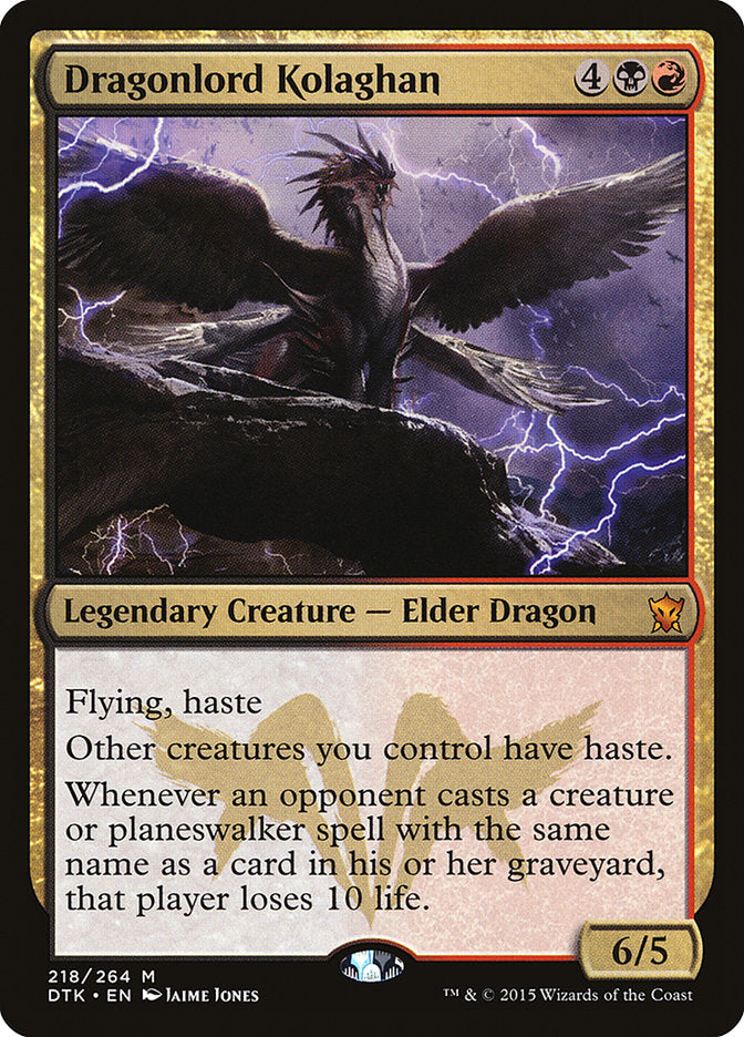 Dragonlord Kolaghan [Dragons of Tarkir] - Magic: The Gathering - Card Brawlers | Quebec | Canada |