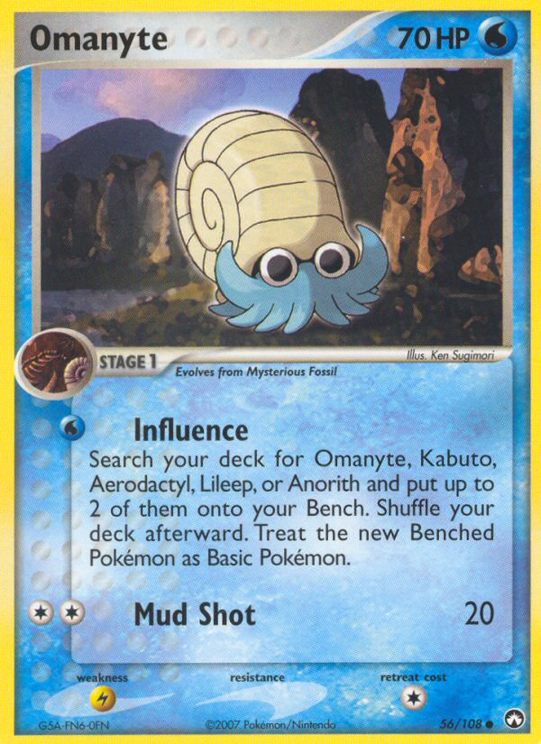 Omanyte (56/108) [EX: Power Keepers] - Pokémon - Card Brawlers | Quebec | Canada |