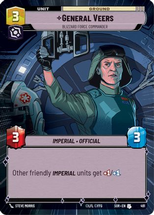 General Veers - Blizzard Force Commander (Hyperspace) (491) [Spark of Rebellion] - Fantasy Flight Games - Card Brawlers | Quebec | Canada |