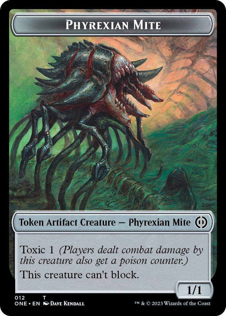 Phyrexian Mite (012) // Phyrexian Beast Double-Sided Token [Phyrexia: All Will Be One Tokens] - Magic: The Gathering - Card Brawlers | Quebec | Canada |