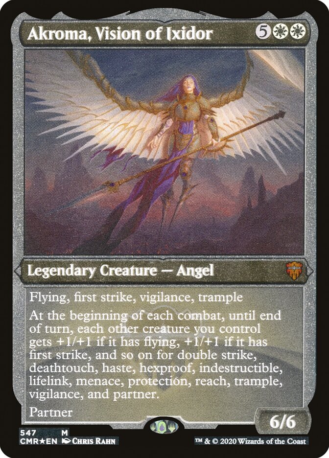 Akroma, Vision of Ixidor (Etched) [Commander Legends] - Magic: The Gathering - Card Brawlers | Quebec | Canada |