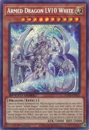 Armed Dragon LV10 White (Secret Rare) [SGX4-ENE01] Secret Rare - Yu-Gi-Oh! - Card Brawlers | Quebec | Canada |