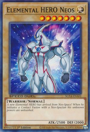 Elemental HERO Neos [SGX4-ENA01] Common - Yu-Gi-Oh! - Card Brawlers | Quebec | Canada |