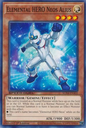 Elemental HERO Neos Alius [SGX4-ENA02] Common - Yu-Gi-Oh! - Card Brawlers | Quebec | Canada |