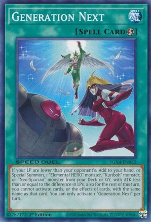 Generation Next [SGX4-ENA12] Common - Yu-Gi-Oh! - Card Brawlers | Quebec | Canada |
