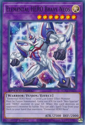 Elemental HERO Brave Neos [SGX4-ENA26] Common - Yu-Gi-Oh! - Card Brawlers | Quebec | Canada |