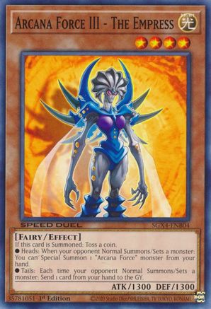 Arcana Force III - The Empress [SGX4-ENB04] Common - Yu-Gi-Oh! - Card Brawlers | Quebec | Canada |