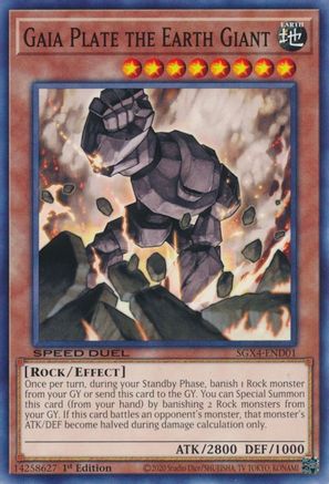 Gaia Plate the Earth Giant [SGX4-END01] Common - Yu-Gi-Oh! - Card Brawlers | Quebec | Canada |