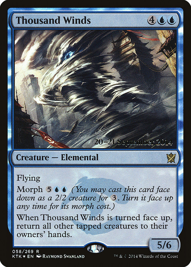 Thousand Winds [Khans of Tarkir Prerelease Promos] - Magic: The Gathering - Card Brawlers | Quebec | Canada |