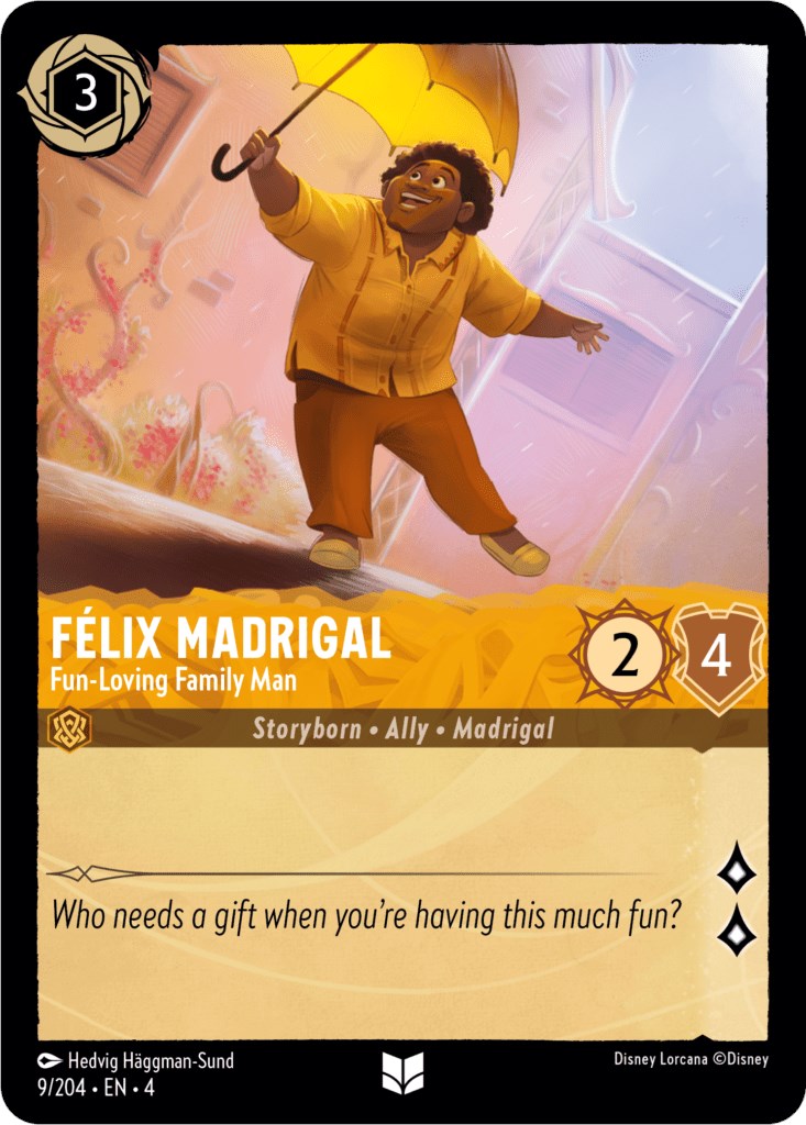 Felix Madrigal - Fun-Loving Family Man (9/204) [Ursula's Return] - Disney - Card Brawlers | Quebec | Canada |