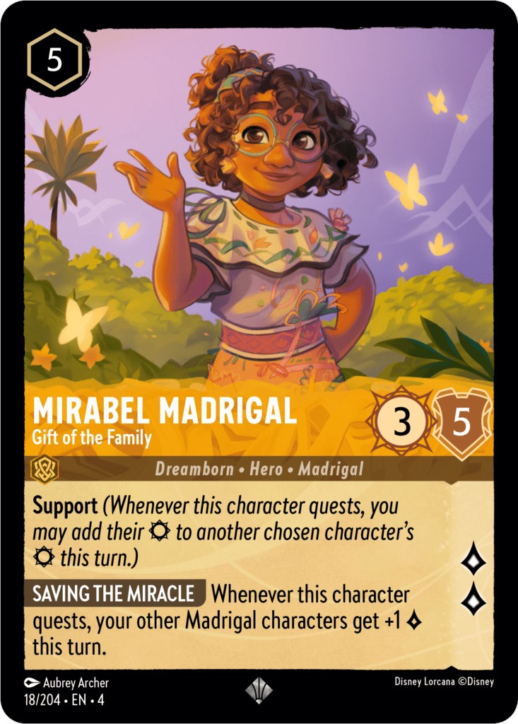 Mirabel Madrigal - Gift of the Family (18/204) [Ursula's Return] - Disney - Card Brawlers | Quebec | Canada |