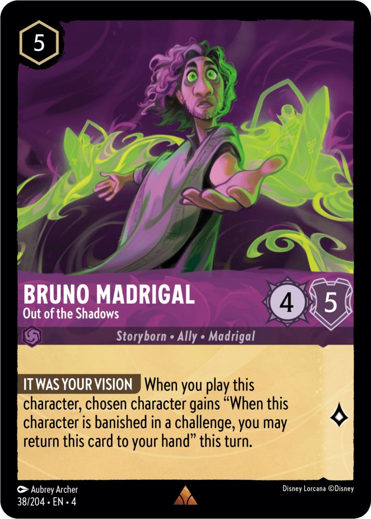 Bruno Madrigal - Out of the Shadows (38/204) [Ursula's Return] - Disney - Card Brawlers | Quebec | Canada |