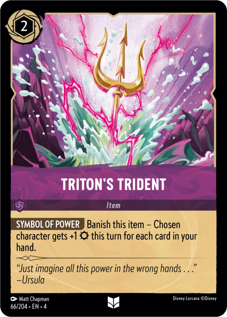 Triton's Trident (66/204) [Ursula's Return] - Disney - Card Brawlers | Quebec | Canada |