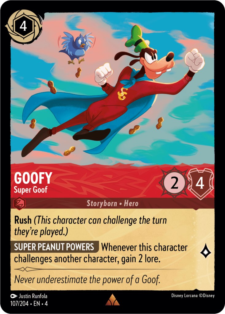 Goofy - Super Goof (107/204) [Ursula's Return] - Disney - Card Brawlers | Quebec | Canada |