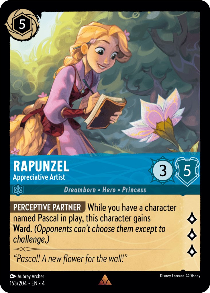 Rapunzel - Appreciative Artist (153/204) [Ursula's Return] - Disney - Card Brawlers | Quebec | Canada |