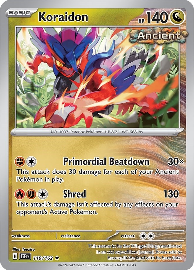 Koraidon (119/162) (Theme Deck Exclusive) [Scarlet & Violet: Temporal Forces] - Pokémon - Card Brawlers | Quebec | Canada |