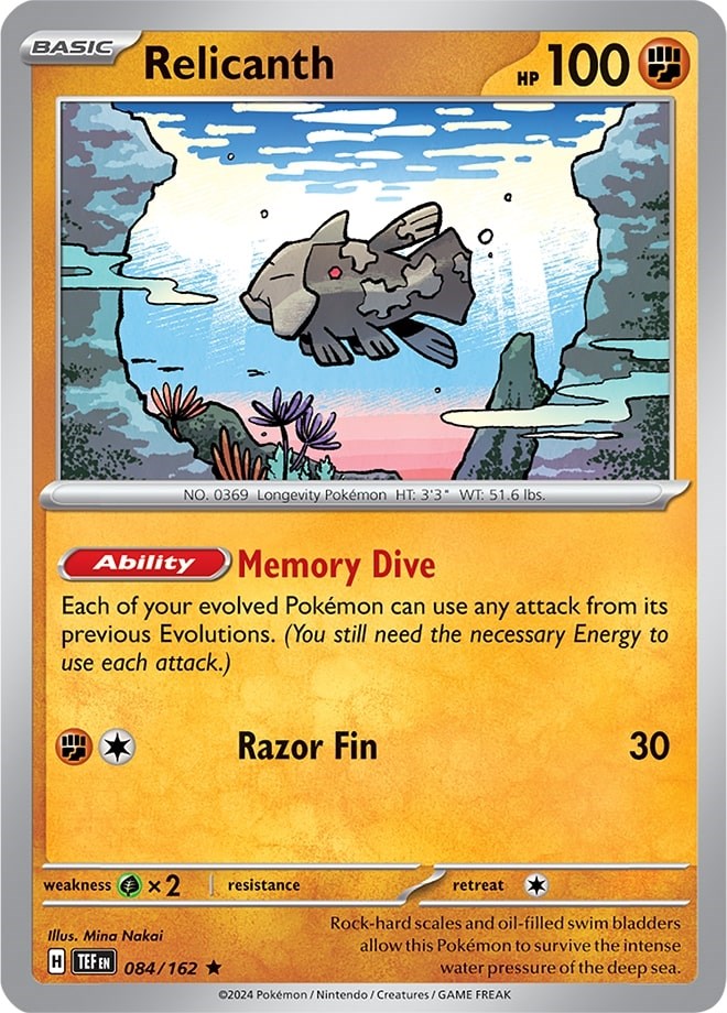 Relicanth (084/162) (Theme Deck Exclusive) [Scarlet & Violet: Temporal Forces] - Pokémon - Card Brawlers | Quebec | Canada |