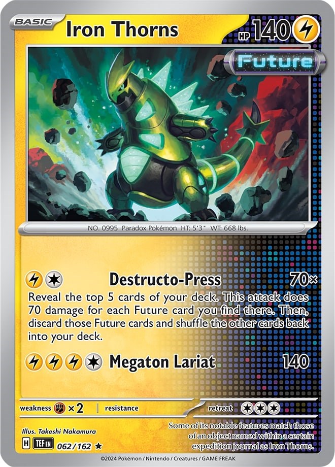 Iron Thorns (062/162) (Theme Deck Exclusive) [Scarlet & Violet: Temporal Forces] - Pokémon - Card Brawlers | Quebec | Canada |