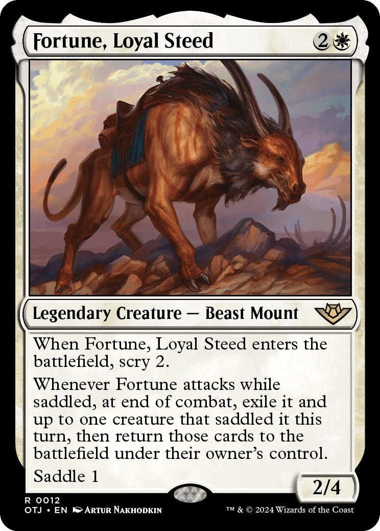 Fortune, Loyal Steed [Outlaws of Thunder Junction] - Magic: The Gathering - Card Brawlers | Quebec | Canada |