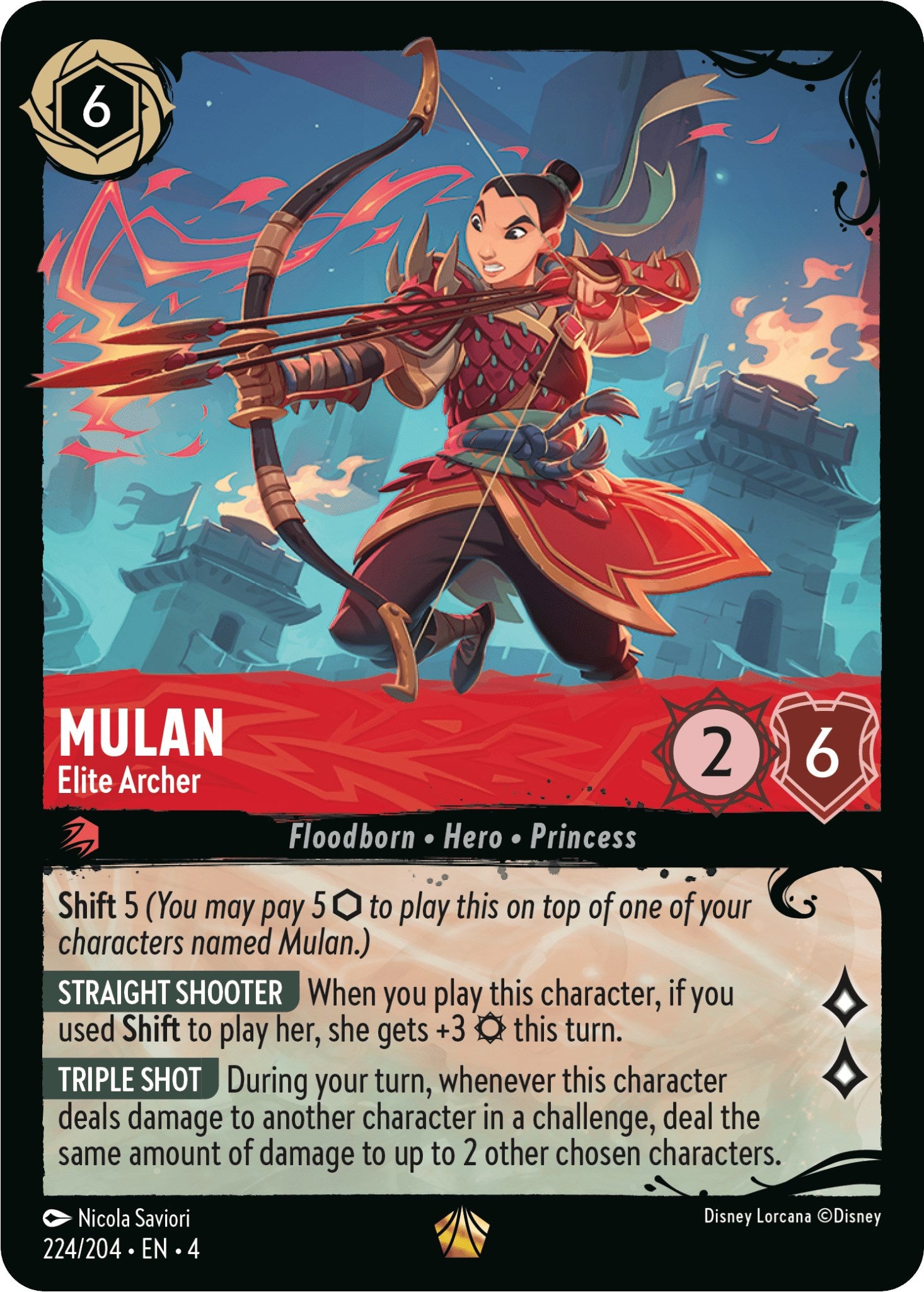 Mulan - Elite Archer (224/204) (244/204) [Illumineer's Quest: Deep Trouble] - Disney - Card Brawlers | Quebec | Canada |