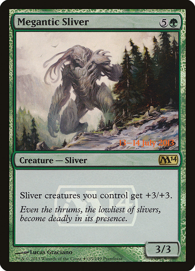Megantic Sliver [Magic 2014 Prerelease Promos] - Magic: The Gathering - Card Brawlers | Quebec | Canada |